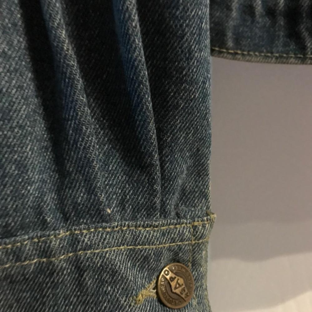 Denim Jean Jacket Cheetah Print Large Designer Boutique Final Sale - Picture 10 of 16